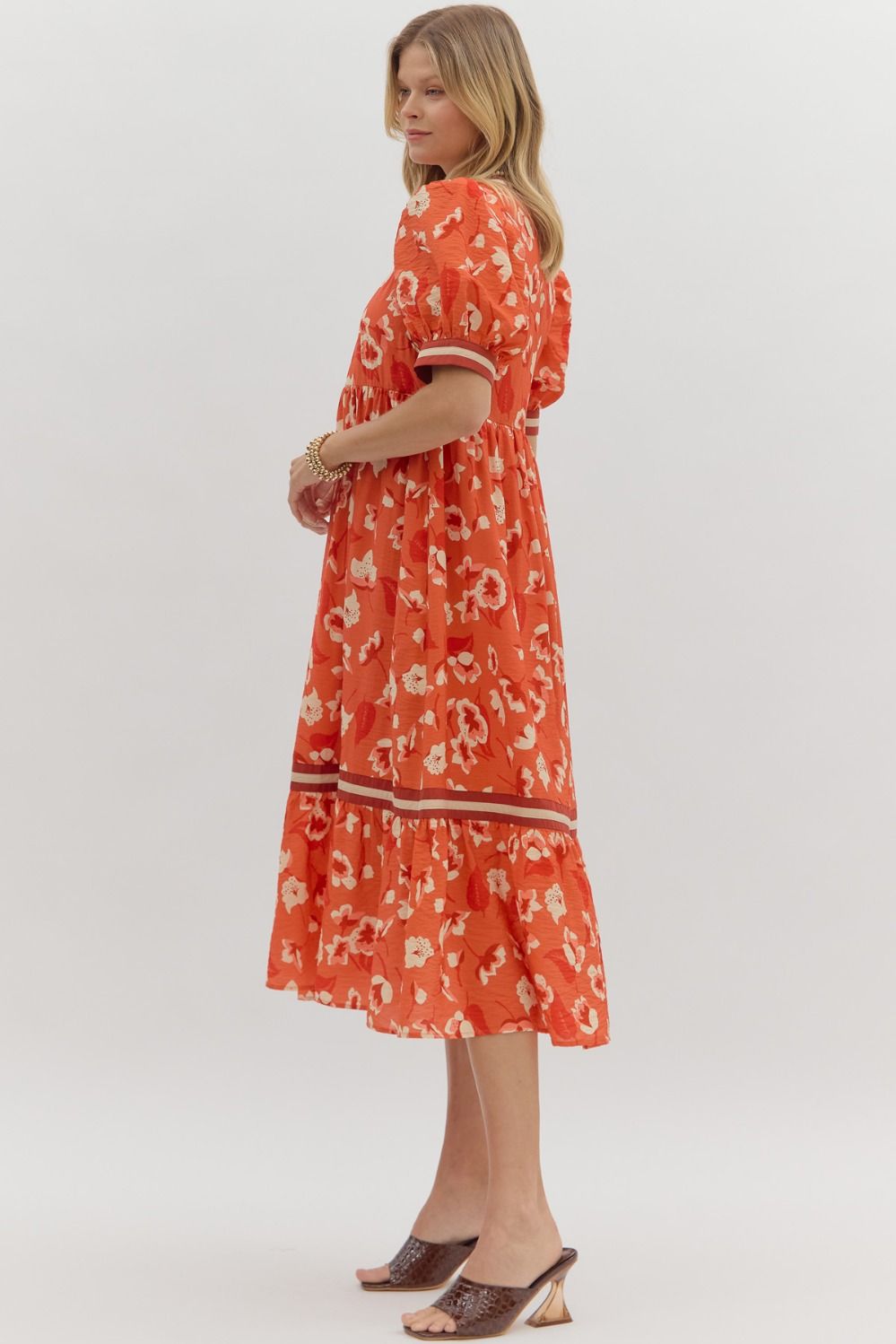 “Tallulah” Floral Midi Dress