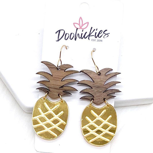 2" Pineapple Earrings