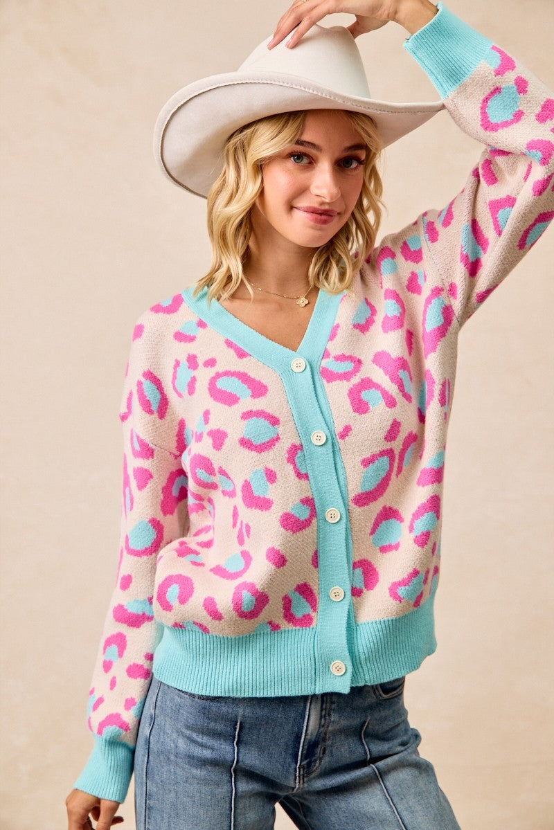 COMING SOON! Leopard Artwork Cardigan